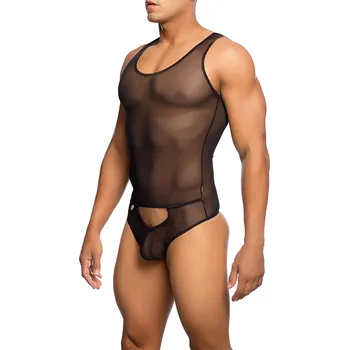 Pánské erotické prádlo MOB Sexy Sheer Body Black Velikost L/XL