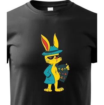 Chlapecké tričko Dětské tričko Velikonoční zajíc, Barva Černá, Velikost 158 cm/12 roků, Canvas Dětské tričko Bezvatriko.cz 1712