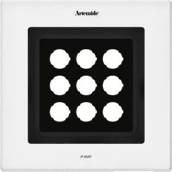 Venkovní osvětlení Artemide Ego Flat 220 downlight čtverec EL 3000K hliník IK10 T42008ELPTW00