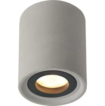ACA Lighting stropní svítidlo 1XGU10 šedý beton D8,5XH10CM MONTE MK141S10G