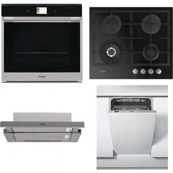 Set domácích spotřebičů WHIRLPOOL W9 OP2 4S2 H + WHIRLPOOL GOFL 629/NB + WHIRLPOOL AKR 5390/1 IX + WHIRLPOOL WSIC 3M27 C