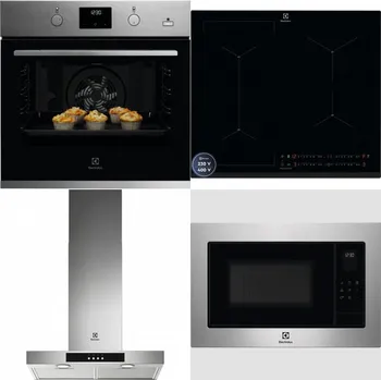 Set domácích spotřebičů ELECTROLUX KODGH70TX + ELECTROLUX EIS62449 + ELECTROLUX LFT426X + ELECTROLUX EMS4253TEX
