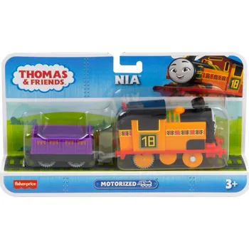 Vláček a vláčkodráha Mašinka Tomáš Nia s vagónkem motorizovaná