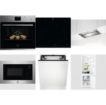 Set domácích spotřebičů ELECTROLUX KODGH70TX + ELECTROLUX LIR60430 + ELECTROLUX LFG716X + ELECTROLUX EMS4253TEX + ELECTROLUX EEA27200L + ELECTROLUX LNT3LF18S