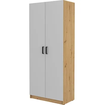 Šatní skříň MOB Mantela 2F (dub artisan + světle šedá)