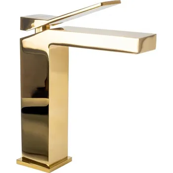 Vodovodní baterie Rea Umyvadlová baterie nízká duet L.Gold REA-B4413