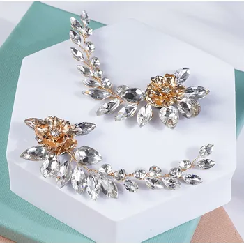 B-TOP Krystalový klip na boty Flower