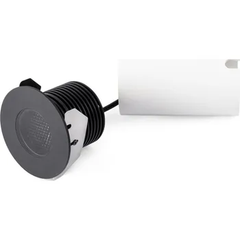 Venkovní osvětlení FARO GRUND 80 zapuštěné svítidlo, černá, 7W 2700K