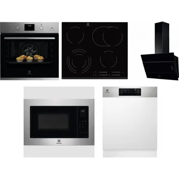 Set domácích spotřebičů ELECTROLUX KODGH70TX + ELECTROLUX EHF6547FXK + ELECTROLUX LFV316K + ELECTROLUX EMS4253TEX + ELECTROLUX EEM48300IX