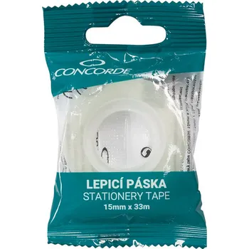 Lepicí páska Transparentní lepící páska CONCORDE 15mm x 33m