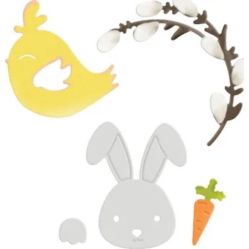 Kancelářská technika DP Craft Výsekové šablony 5ks jarní motivy