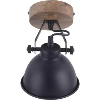 LEUCHTEN DIREKT is JUST LIGHT Stropní svítidlo v černé v retro designu