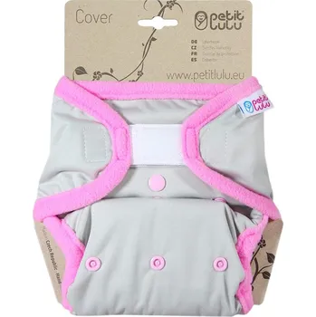 Plenkové kalhoty Petit Lulu jednovelikostní svrchní kalhotky - Šedé (Růžová) Na suchý zip