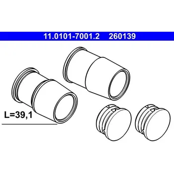Brzdový třmen Sada vodicích pouzder, brzdový třmen ATE 11.0101-7001.2