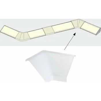 Stavební profil Paulmann Delta Profil vnitřní roh 2ks balení satin, plast 702.64 P 70264