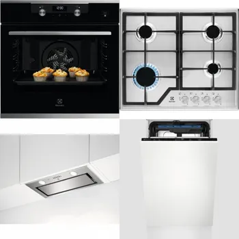 Set domácích spotřebičů ELECTROLUX KODEH70X + ELECTROLUX KGS6426SX + ELECTROLUX LFG716X + ELECTROLUX EEM23100L