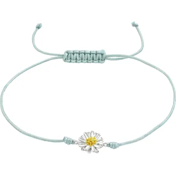 Náramek Šňůrkový náramek Sedmikráska Ag 925/1000