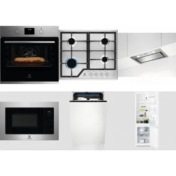 Set domácích spotřebičů ELECTROLUX KOFGH70TX + ELECTROLUX KGS6426SX + ELECTROLUX LFG716X + ELECTROLUX EMS4253TEX + ELECTROLUX EEM23100L + ELECTROLUX LNT3LF18S