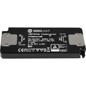 Napájecí zdroj pro osvětlení Deko-Light LED-napájení FLAT, CC, UT350mA/12W konstantní proud 350 mA IP20 2-35V DC 0,70-12,00 W 862223