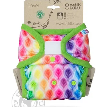 Plenkové kalhoty Petit Lulu svrchní kalhotky na SZ - Duhové plamínky