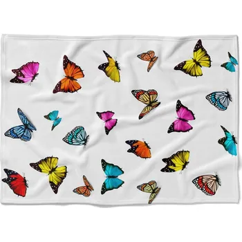 Dětská deka Deka Motýlci (Rozměr : 200 x 140 cm, Podšití beránkem: NE)
