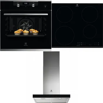 Set domácích spotřebičů ELECTROLUX KODEH70X + ELECTROLUX LIR60430 + ELECTROLUX LFT766X