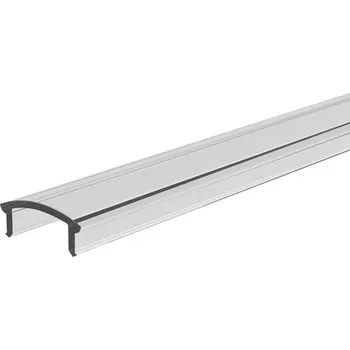 LED páska Light Impressions Reprofil kryt F-01-10 čirá 95% průhlednost 1000 mm 983510