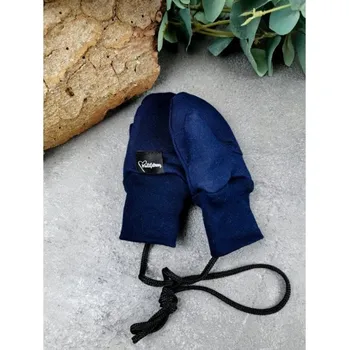 Rukavice Bezpalcové zateplené dětské rukavice - Navy 0 - 6 M