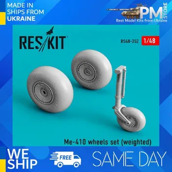 Plastikový model Reskit 1/48 Me-410 wheels set (weighted)