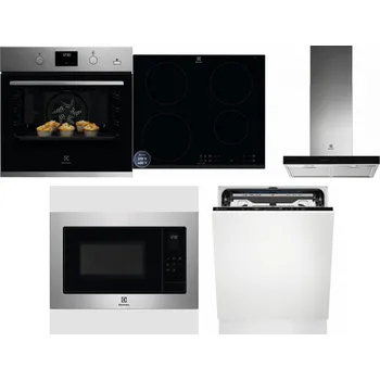 Set domácích spotřebičů ELECTROLUX KODGH70TX + ELECTROLUX LIR60433B + ELECTROLUX LFT766X + ELECTROLUX EMS4253TEX + ELECTROLUX EEM69410L