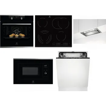 Set domácích spotřebičů ELECTROLUX KODDP77X + ELECTROLUX EHF6547FXK + ELECTROLUX LFG716X + ELECTROLUX LMS2203EMX + ELECTROLUX EEA27200L