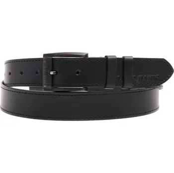 Opasek Dámský kožený opasek Black Hand 126-98 černý Velikost = obvod pasu (cm): 80 cm