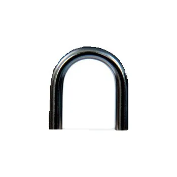 Visací zámek Nylonové zámky s 25 mm hliníkovým okem, bílá, 6 ks