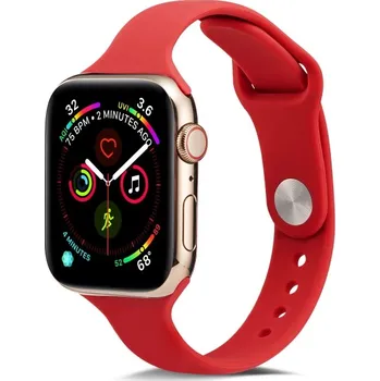 VSECHNONAMOBIL 54978 THIN Silikonový řemínek Apple Watch 8/7 (41mm) / 6 / SE / 5 / 4 (40mm) / 3 / 2 / 1 (38mm) RED