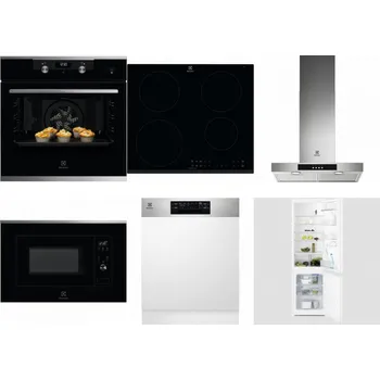 Set domácích spotřebičů ELECTROLUX KODEH70X + ELECTROLUX LIR60430 + ELECTROLUX LFT426X + ELECTROLUX LMS2203EMX + ELECTROLUX EEM48300IX + ELECTROLUX LNT3LF18S