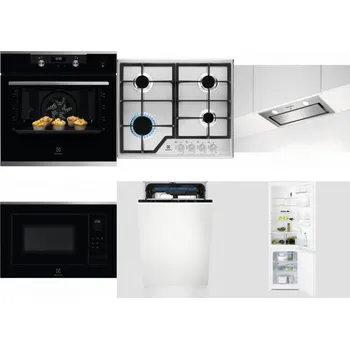 Set domácích spotřebičů ELECTROLUX KODEH70X + ELECTROLUX KGS6426SX + ELECTROLUX LFG716X + ELECTROLUX LMS4253TMX + ELECTROLUX EEM23100L + ELECTROLUX LNT3LF18S