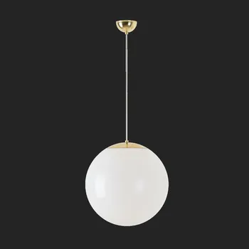 OSMONT ISI64313 ISIS S3 PM závěsné plastové svítidlo mosaz leštěná / bílá IP40 3000 K 27W LED nouzové kombinované 1 h