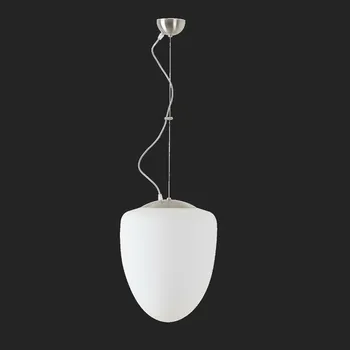 OSMONT AST60934 ASTRA L závěsné skleněné svítidlo nerez broušená / bílá IP40 4000 K 27W LED DALI