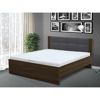 Postel Nabytekmorava Stylová postel Markéta 180 Barva: OŘECH / ŠEDÁ