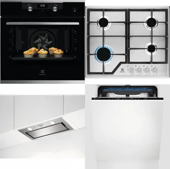 Set domácích spotřebičů ELECTROLUX KODEH70X + ELECTROLUX KGS6426SX + ELECTROLUX LFG716X + ELECTROLUX EES48200L
