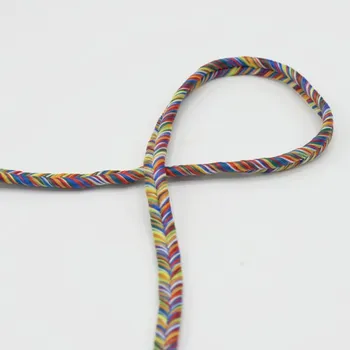 Příze Šňůra copánková 299, multicolor, průměr 6mm