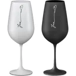 Crystalex Sklenice na červené a bílé víno Love II. 550 ml, 2 ks