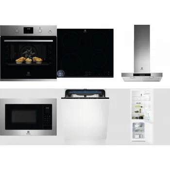 Set domácích spotřebičů ELECTROLUX KODGH70TX + ELECTROLUX LIR60433B + ELECTROLUX LFT426X + ELECTROLUX EMS4253TEX + ELECTROLUX EES48200L + ELECTROLUX LNT3LF18S