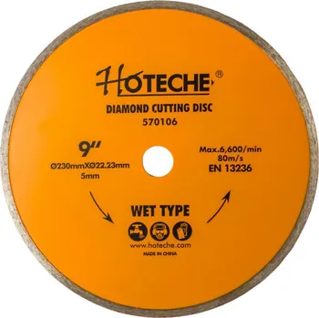 Řezný kotouč Diamantový řezný kotouč 230 mm, WET TYPE - HT570106