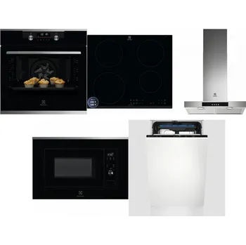 Set domácích spotřebičů ELECTROLUX KODDP77X + ELECTROLUX LIR60433B + ELECTROLUX LFT426X + ELECTROLUX LMS2203EMX + ELECTROLUX EEM23100L