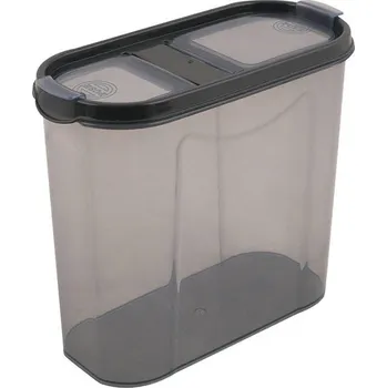 Dóza na potraviny Hermia Firus sada úložných boxů Firus 12 ks antracit