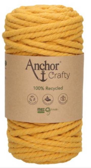 Anchor Crafty Makramé fonal, fésült, 5 mm, 250 g, 40 m, erdő zöld