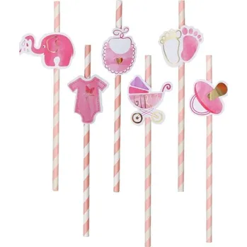 Papírový ubrousek GoDan Papírová brčka holka 8 ks