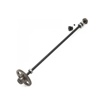 RC vybavení STX/DTX/MTX: Celokovový středový kardan včetně hl. ozubeného kola a hrušky