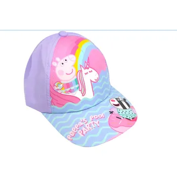 Kšiltovka Dívčí kšiltovka fialová Peppa Pig 52
